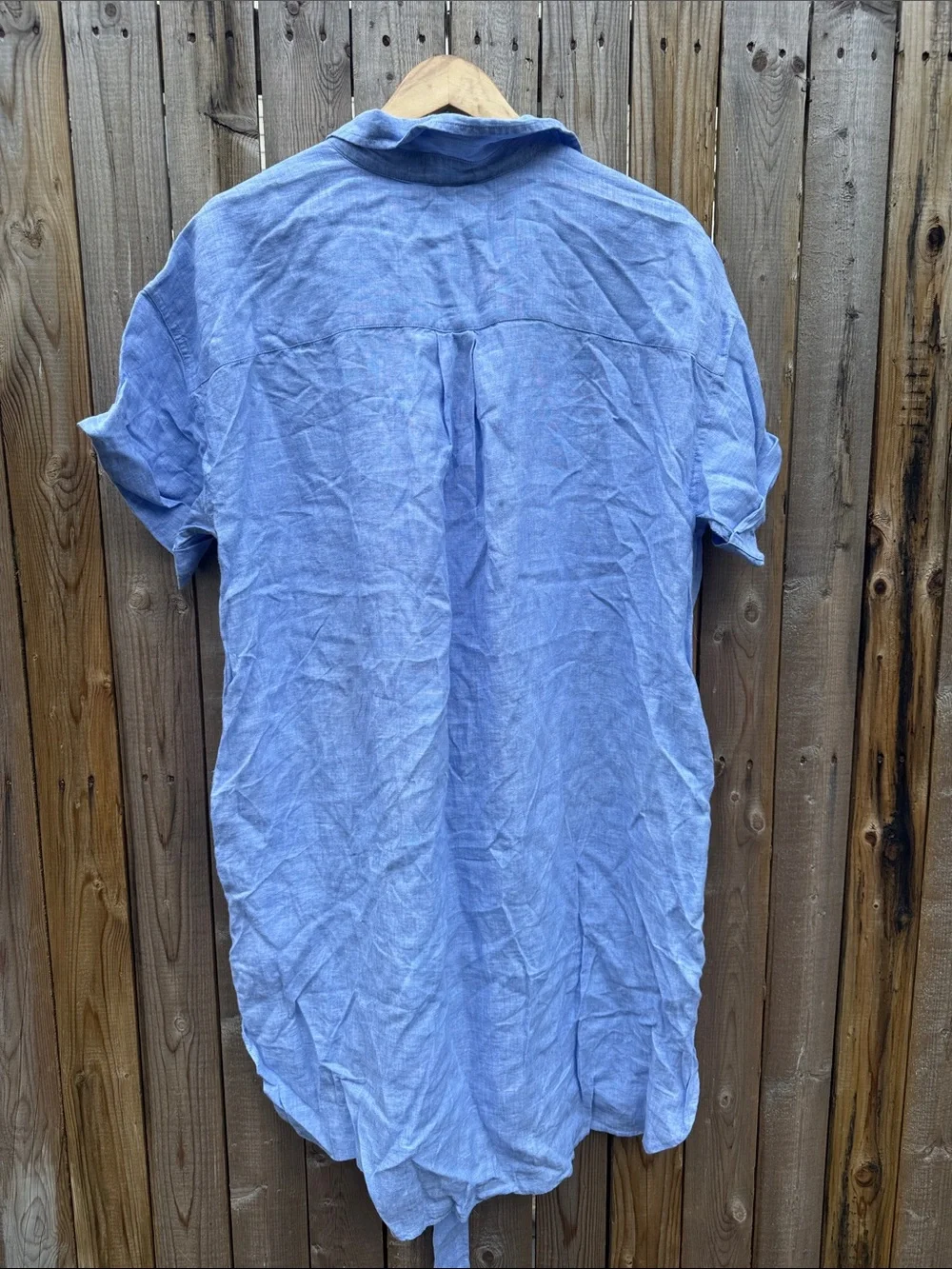 J. Crew linen capitaine shirt dress NWT